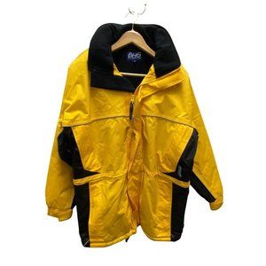 NWT Men's Dutch Harbor Gear Quality Yellow Hooded Coat